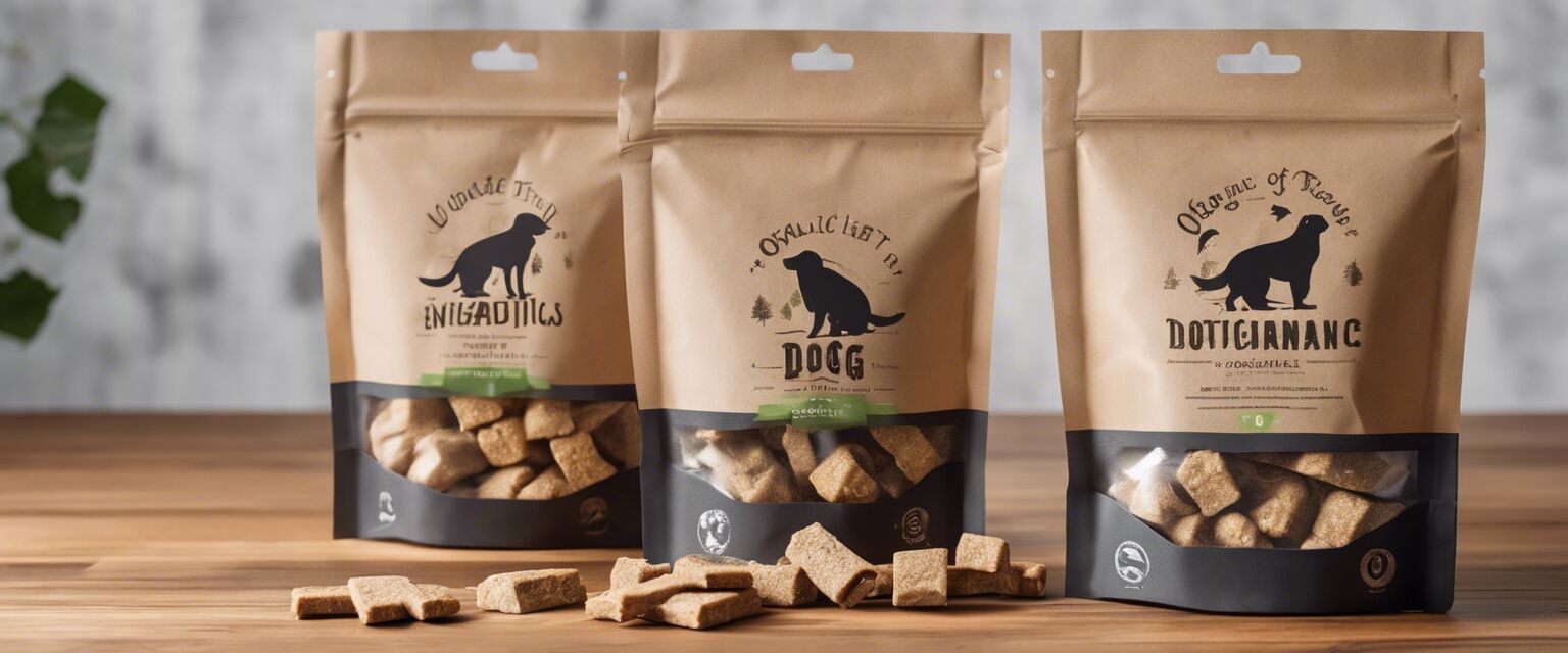 Eco-friendly packaging of organic dog treats