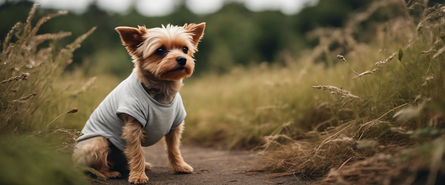 Dog in organic cotton t-shirt